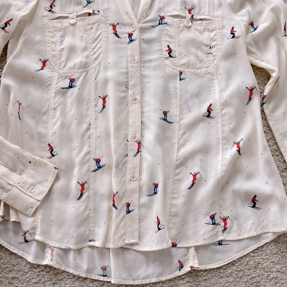 Anthropologie Après-ski Conversationalist Blouse - Picture 5 of 8